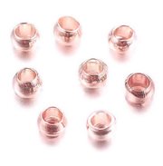 Klemperle - crimp perle. Rosa guld. 2 mm. 2 gram/175 stk.